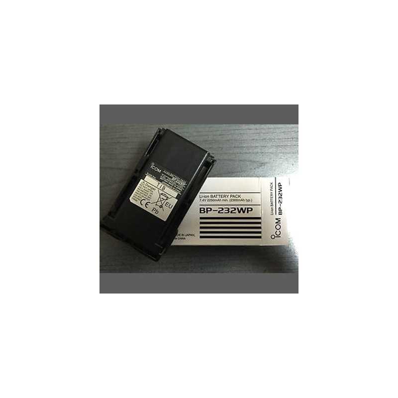 ICOM BP-232WP Batería IP67 a prueba de agua 2300mAh 16.3Wh Ion de litio