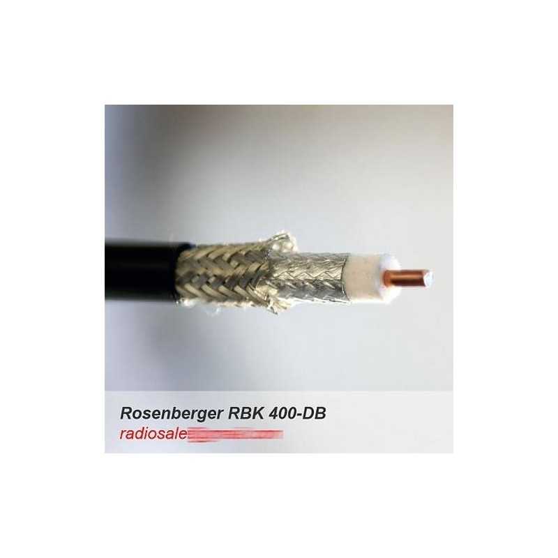 Cable coaxial RBK-400 (RG8), marca Rosenberger, baja pérdida, excelente calidad, diametro 10,29 mm, 3/8